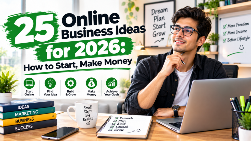 25 Online Business Ideas for 2026: How to Start, Make Money, and Build a Real Business