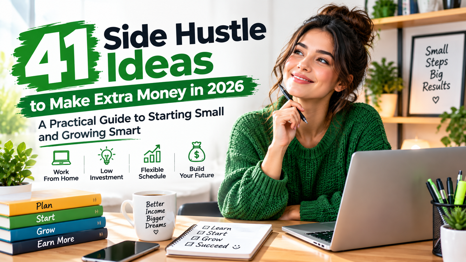 Discover 41 realistic side hustle ideas for 2026, from freelancing and digital products to ecommerce and local services. Find the right side hustle and start earning.